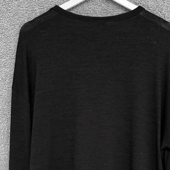 GAP Softspun Tie-Hem Top Black XL - Picture 6 of 8